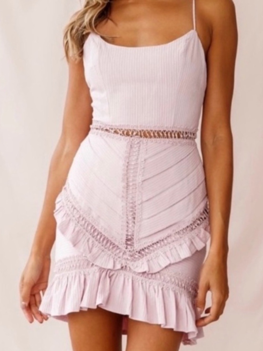 Elegant Pink Sleeveless Dress